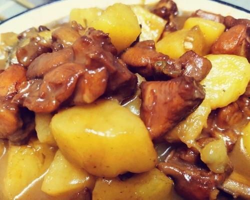 土豆炖鸡腿视频